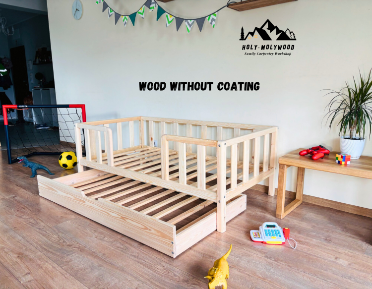 kids bed, wooden kids bed, solid pine kids bed, kids bed with trundle, trundle bed for kids, pull out trundle bed, toddler bed wooden, children’s single bed, kids bedroom bed, Montessori kids bed, wooden toddler bed, pine wood bed