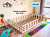 Drewniane skandynawskie Łóżko dziecięce podłogowe z barierką zabezpieczającą z zabezpieczeniem przed wypadnięciem pojedyńcze Montessori z drewna solidnego litego dla dzieci solid wood toddler montessori floor bed