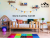 skandynawskie Łóżko dziecięce tipi domek z nóżkami podłogowe z barierką zabezpieczającą z zabezpieczeniem przed wypadnięciem pojedyńcze Montessori teepee house z drewna solidnego litego dla dzieci solid wood toddler floor bed montessori with legs