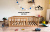 Kinderbett mit Schutzgitter Kleinkindbett Bodennahes Bett mit Schutzgitter Montessori Bett mit niedrigem Einstieg und Schutzgitter Holz Montessori Bett Montessori Bodenbett