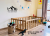 oak 60cm Kinderbett mit Schutzgitter Kleinkindbett Bodennahes Bett mit Schutzgitter Montessori Bett mit niedrigem Einstieg und Schutzgitter Holz Montessori Bett Montessori Bodenbett