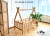 skandynawskie Łóżko dziecięce tipi domek z nóżkami podłogowe z barierką zabezpieczającą z zabezpieczeniem przed wypadnięciem pojedyńcze Montessori teepee house z drewna solidnego litego dla dzieci solid wood toddler floor bed montessori with legs