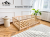 Montessori wooden rustic modern floor bed for kids | Toddler bed with safety rail | Solid pine single bed frame | Natural eco handmade furniture
