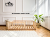 Montessori wooden rustic modern floor bed for kids | Toddler bed with safety rail | Solid pine single bed frame | Natural eco handmade furniture