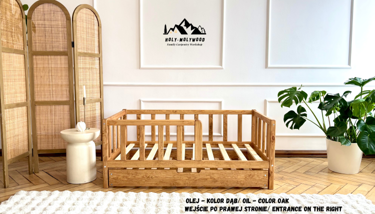 kids bed, wooden kids bed, solid pine kids bed, kids bed with trundle, trundle bed for kids, pull out trundle bed, toddler bed wooden, children’s single bed, kids bedroom bed, Montessori kids bed, wooden toddler bed, pine wood bed