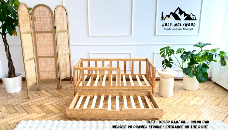 kids bed, wooden kids bed, solid pine kids bed, kids bed with trundle, trundle bed for kids, pull out trundle bed, toddler bed wooden, children’s single bed, kids bedroom bed, Montessori kids bed, wooden toddler bed, pine wood bed