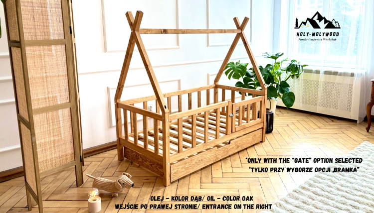 łóżko z szufladą  łóżko tipi do sypialni z pojemnikiem  dziecięce z szufladą z miejscem na pościel  łóżko drewniane z szufladą bed with drawer  storage bed for bedroom  kids bed with storage  wooden bed with drawer  single bed with underbed drawer