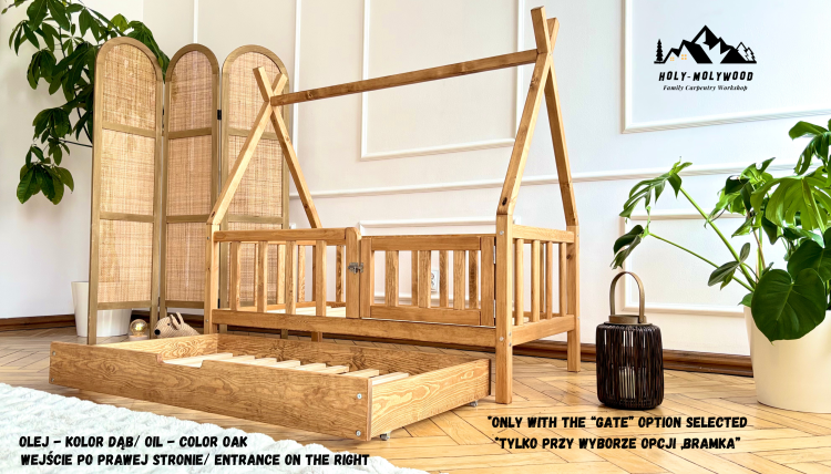 łóżko z szufladą  łóżko tipi do sypialni z pojemnikiem  dziecięce z szufladą z miejscem na pościel  łóżko drewniane z szufladą bed with drawer  storage bed for bedroom  kids bed with storage  wooden bed with drawer  single bed with underbed drawer