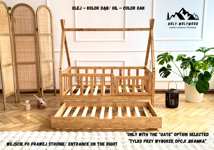 łóżko z szufladą  łóżko tipi do sypialni z pojemnikiem  dziecięce z szufladą z miejscem na pościel  łóżko drewniane z szufladą bed with drawer  storage bed for bedroom  kids bed with storage  wooden bed with drawer  single bed with underbed drawer