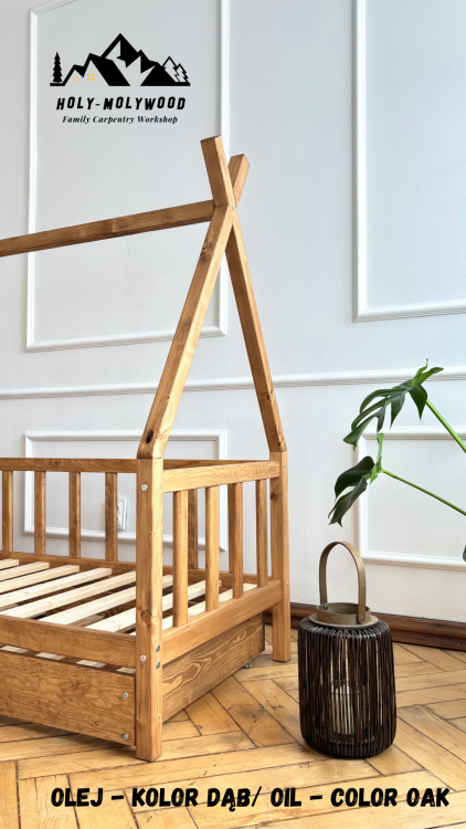 łóżko z szufladą  łóżko tipi do sypialni z pojemnikiem  dziecięce z szufladą z miejscem na pościel  łóżko drewniane z szufladą bed with drawer  storage bed for bedroom  kids bed with storage  wooden bed with drawer  single bed with underbed drawer