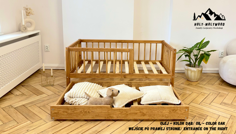 łóżko z szufladą  łóżko do sypialni z pojemnikiem  łóżko dziecięce z szufladą  łóżko z miejscem na pościel  łóżko drewniane z szufladą bed with drawer  storage bed for bedroom  kids bed with storage  wooden bed with drawer  single bed with underbed drawer