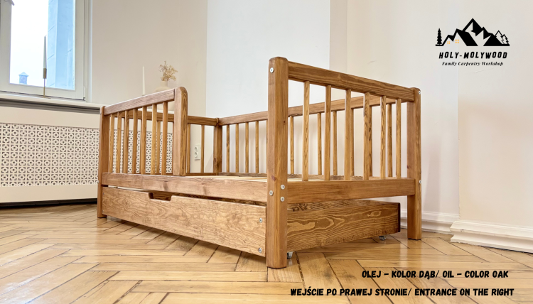 łóżko z szufladą  łóżko do sypialni z pojemnikiem  łóżko dziecięce z szufladą  łóżko z miejscem na pościel  łóżko drewniane z szufladą bed with drawer  storage bed for bedroom  kids bed with storage  wooden bed with drawer  single bed with underbed drawer