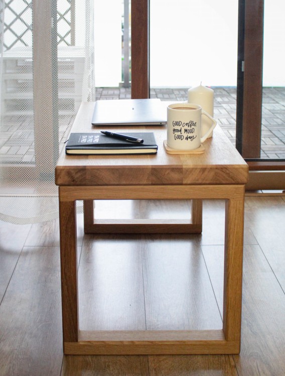 stolik kawowy lite drewno dąb stolik kawowy dąb naturalny stolik kawowy dębowy olejowany stolik kawowy prostokątny stolik kawowy 60 cm / 70 cm stolik kawowy dębowy stolik kawowy drewniany stolik kawowy z litego drewna
