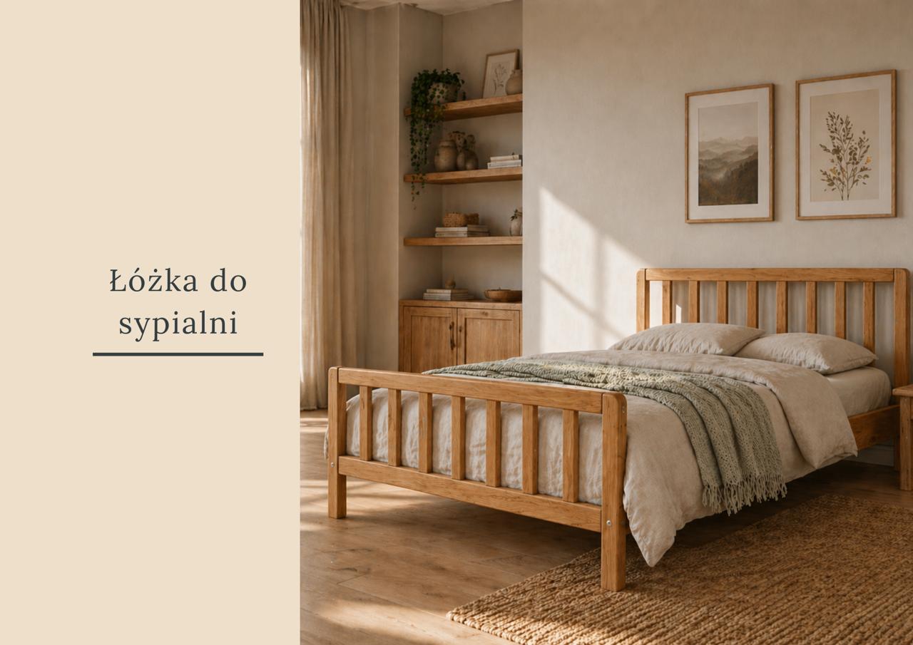 Drewniane meble do sypialni – łóżko do sypialni w nowoczesnym stylu